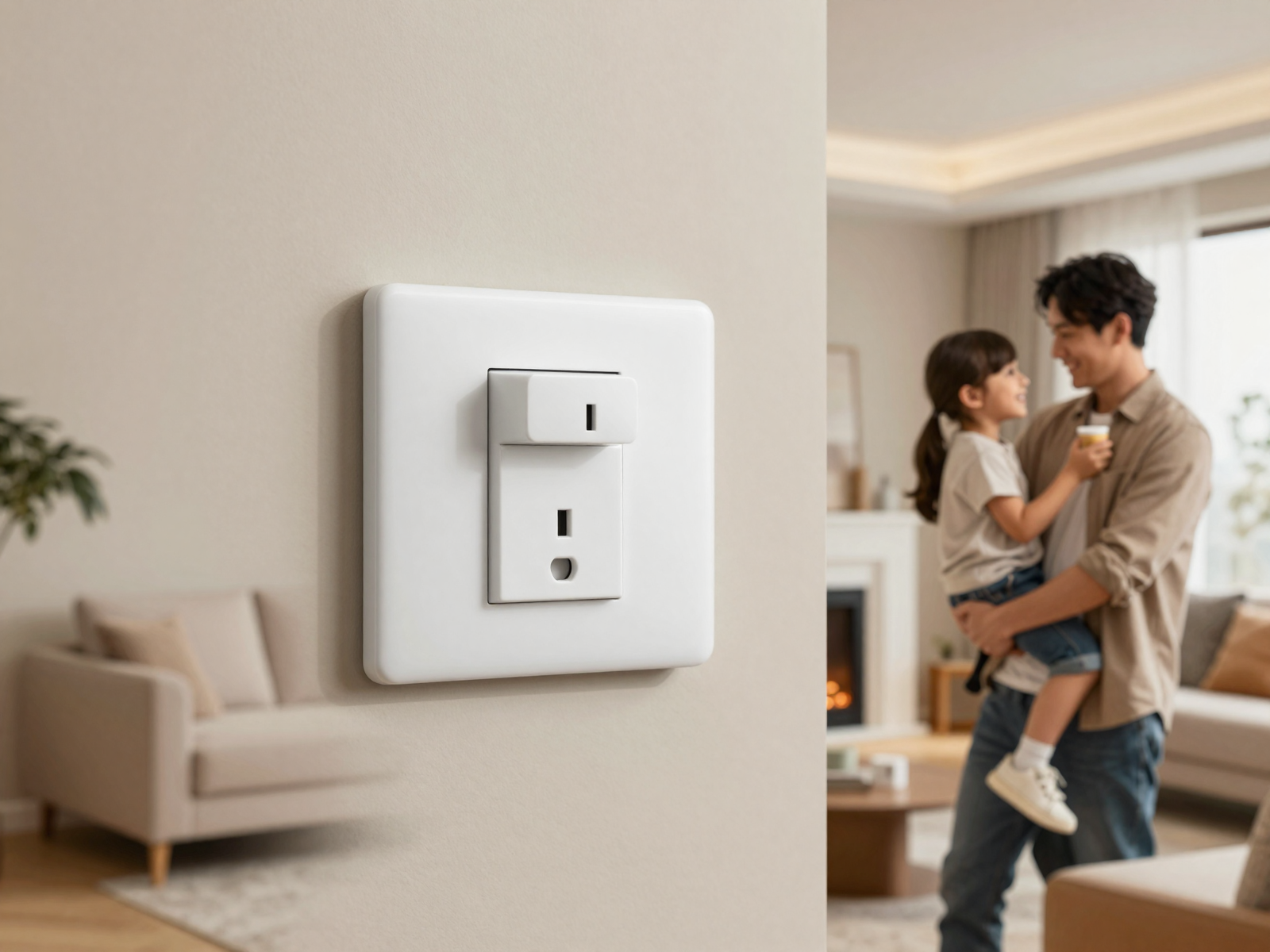 Completed residential electrical installation